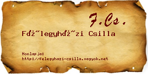 Félegyházi Csilla névjegykártya